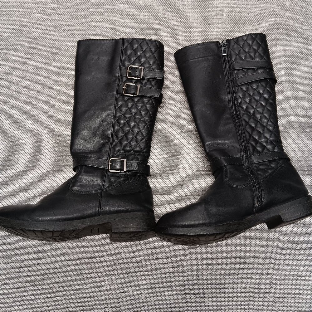 Mudd black boots girls size 4 (womens size 5.5 - 6)